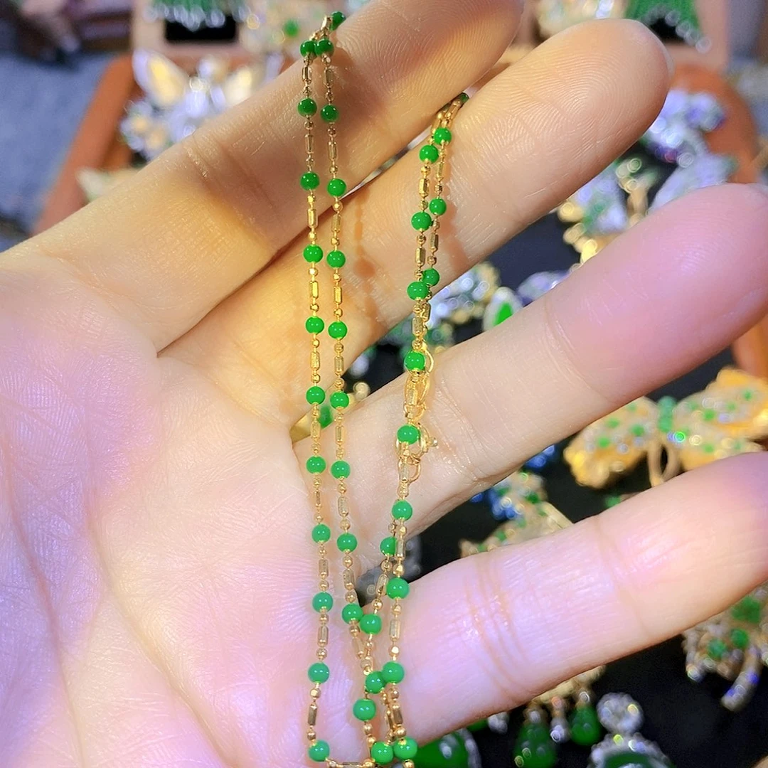 吊坠(不含链)银S925镶嵌翡翠