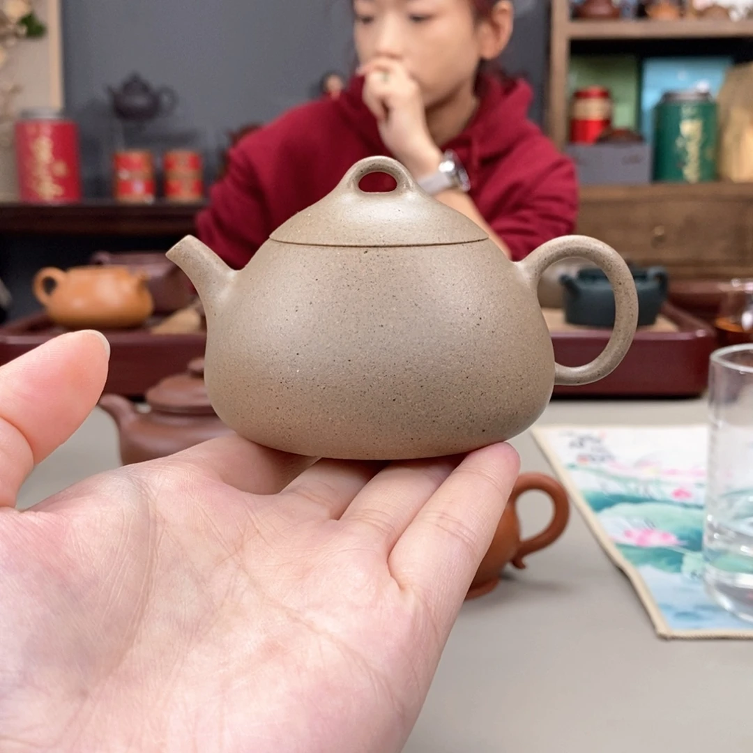 紫砂茶壶黄金段高温冬心秦权140cc
