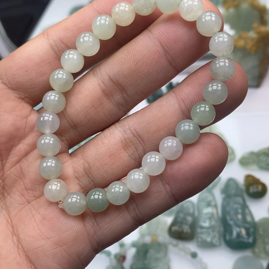 翡翠未镶嵌手链天然a货翡翠90