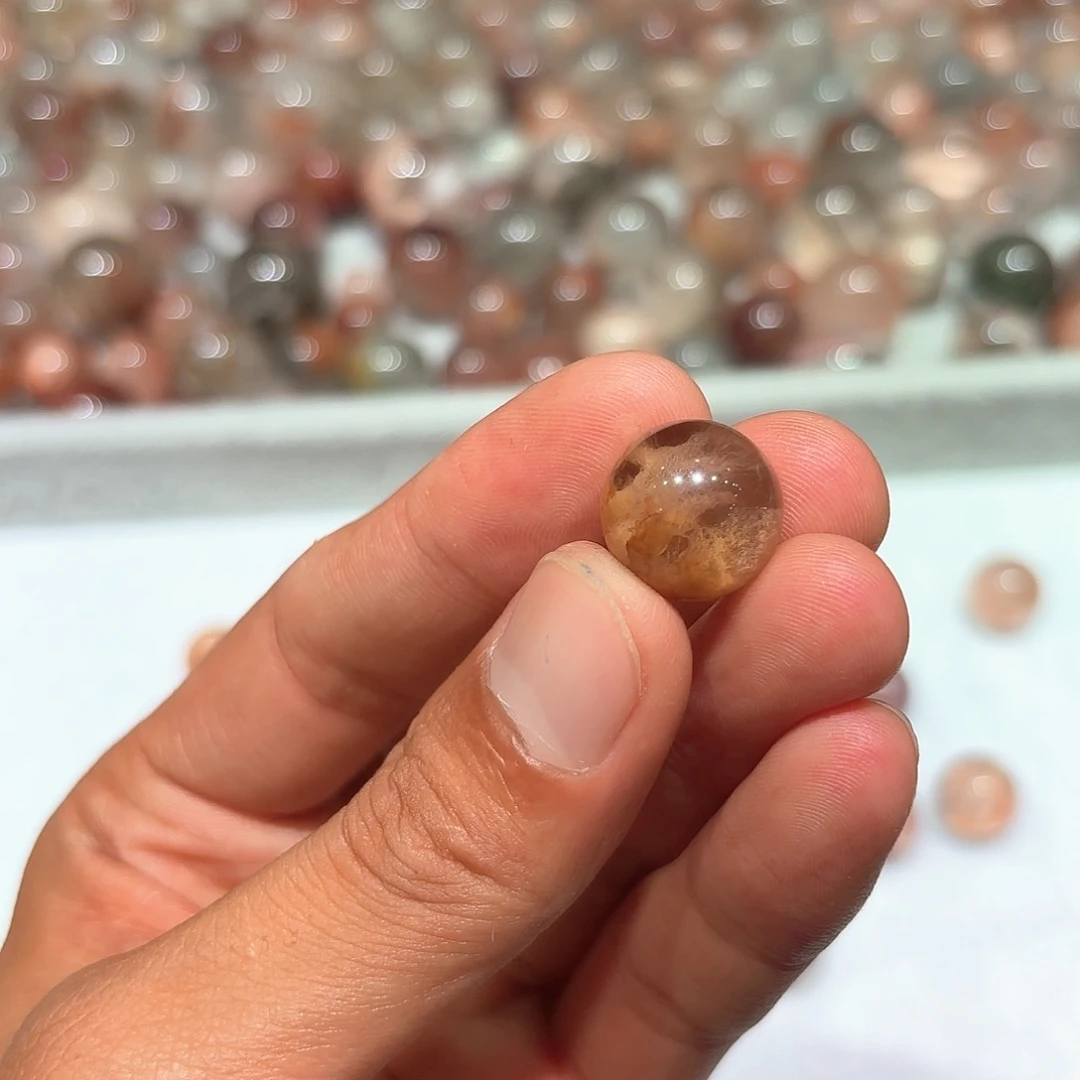 水晶珠宝半成品未镶嵌?定制不打孔不退不换