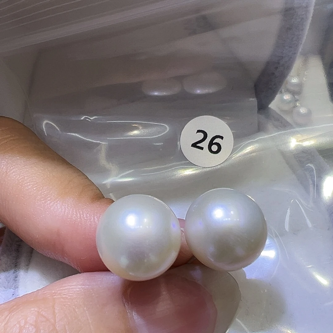 银S925镶嵌淡水珍珠耳饰