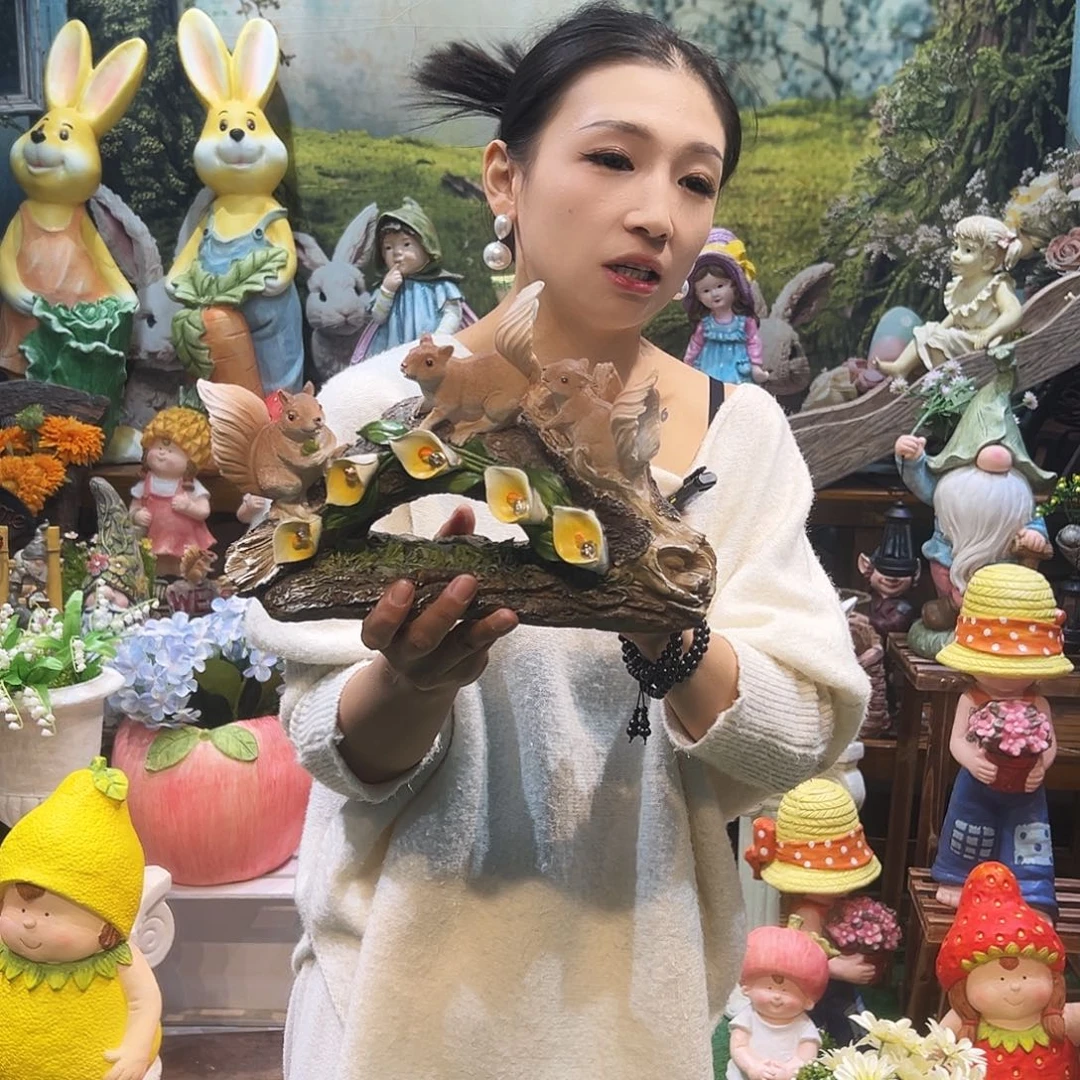 花园摆件红红火火