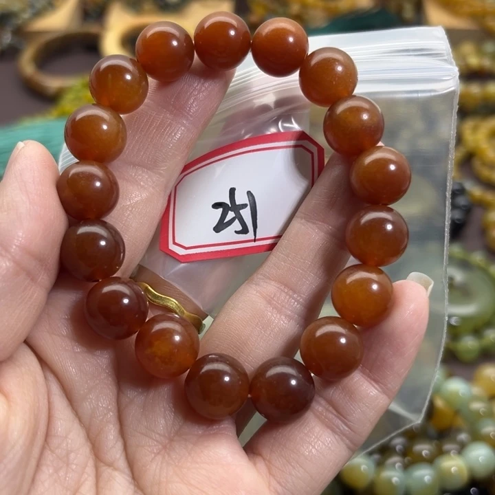未镶嵌蛇纹石玉手链