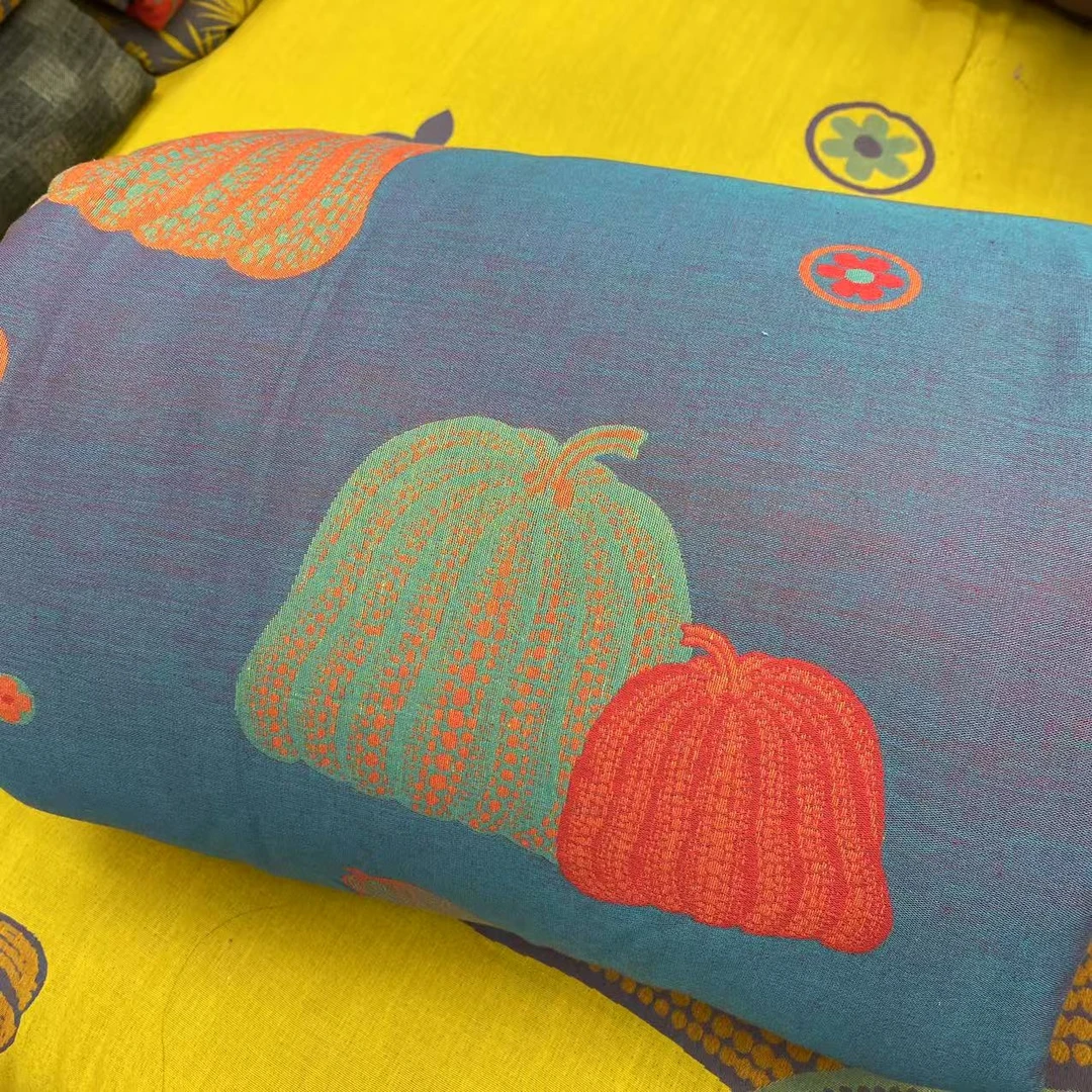 （金丝南瓜单人被）高端双层纱大豆被1.5*2.0