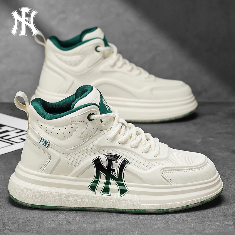 梵纳/FN百搭运动休闲高帮鞋秋季新款时尚男鞋户外轻便舒适板鞋潮
