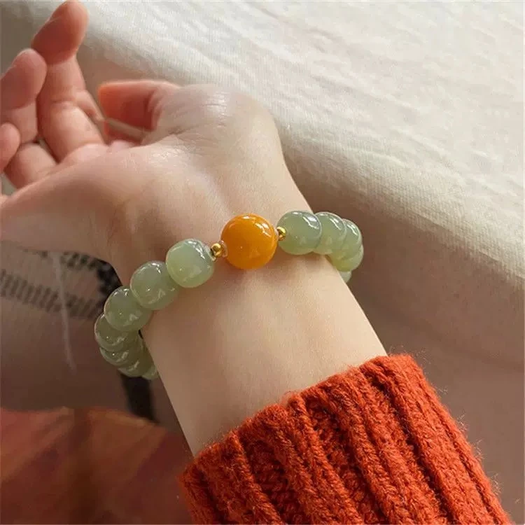 （单款）天然玛瑙玉髓手串珠单圈一串-华