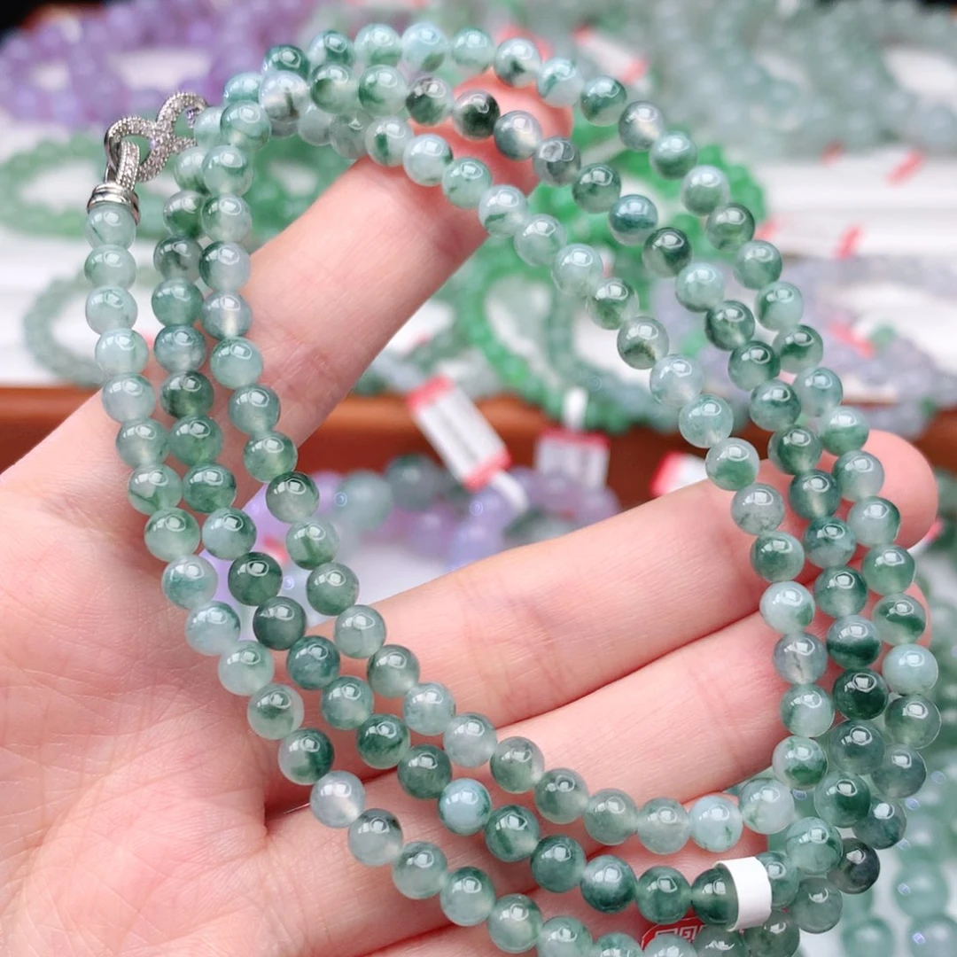 翡翠手链未镶嵌翡翠5mm