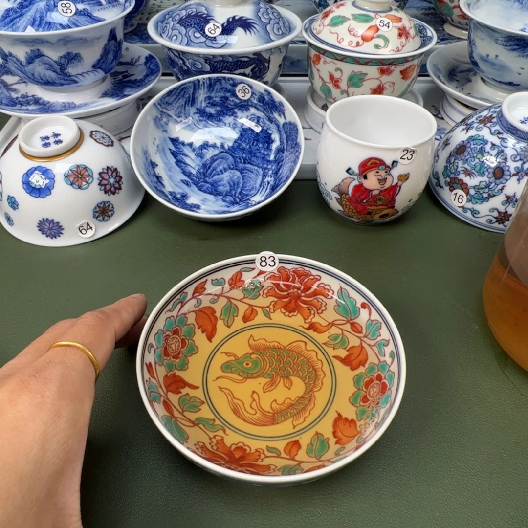 陶瓷景德镇纯手工纯手绘茶具木木83