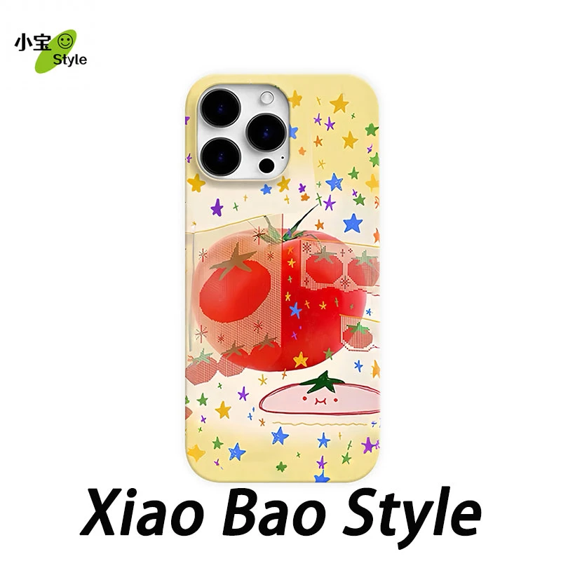 星星西红柿适用苹果17手机壳iphone16promax创意15/14华为小米14p