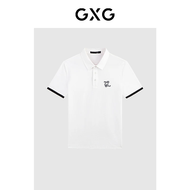 夏季特殊细华夫格撞色翻领休闲polo衫男短袖#G24D242291