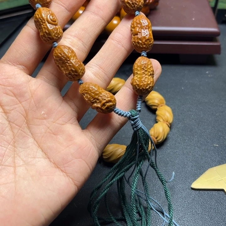 橄榄核手串/手链橄榄核雕花生