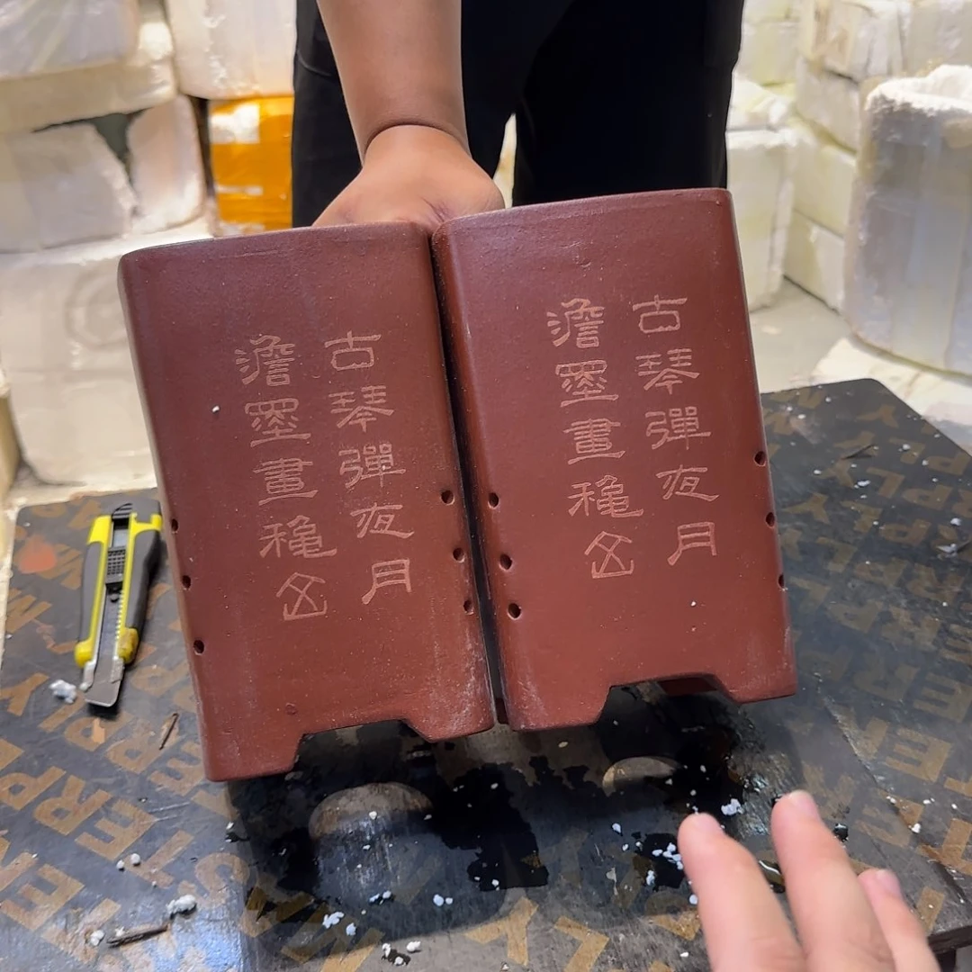 紫砂花盆瑕疵和瑕疵