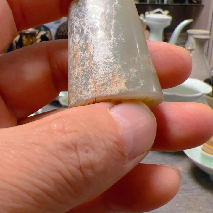 盖碗陈*玉把玩件不包邮