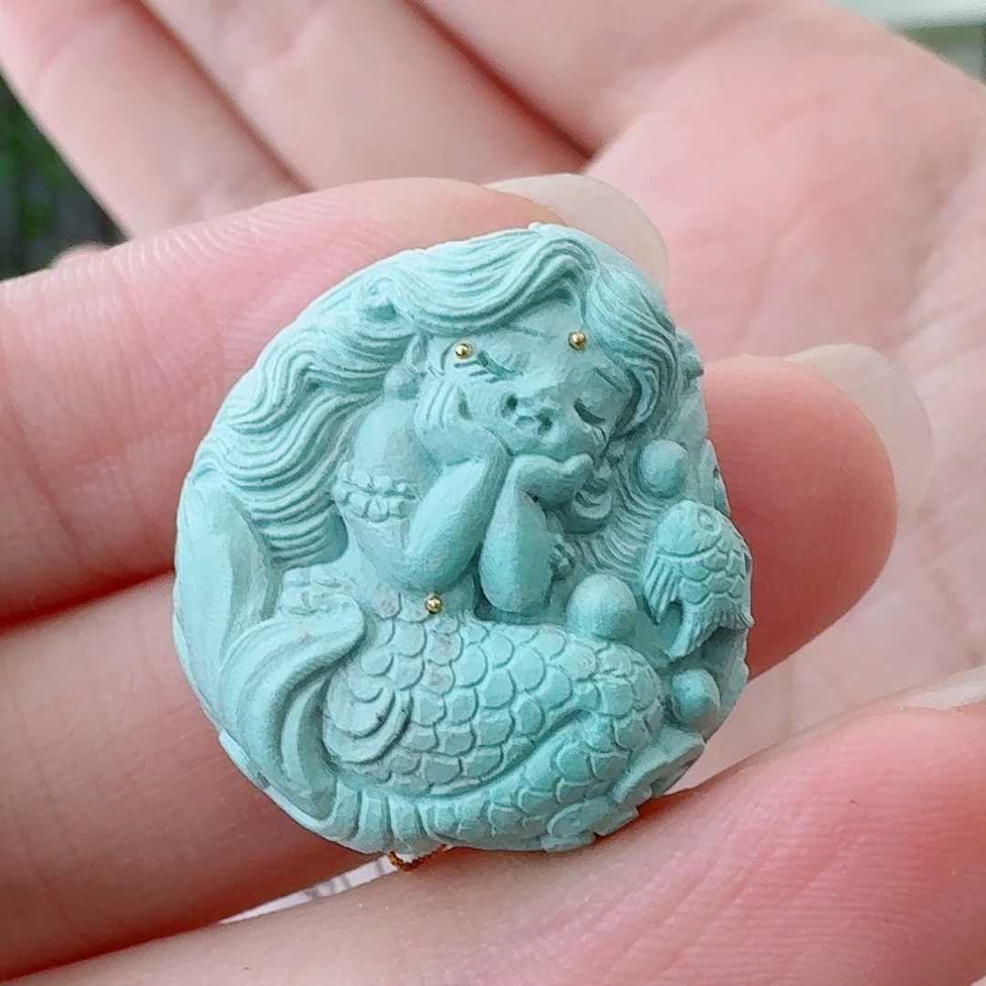 未镶嵌绿松石珠宝奇石