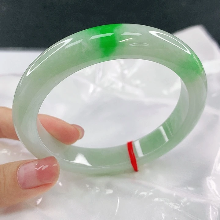 翡翠未镶嵌手镯圈60.8，00011