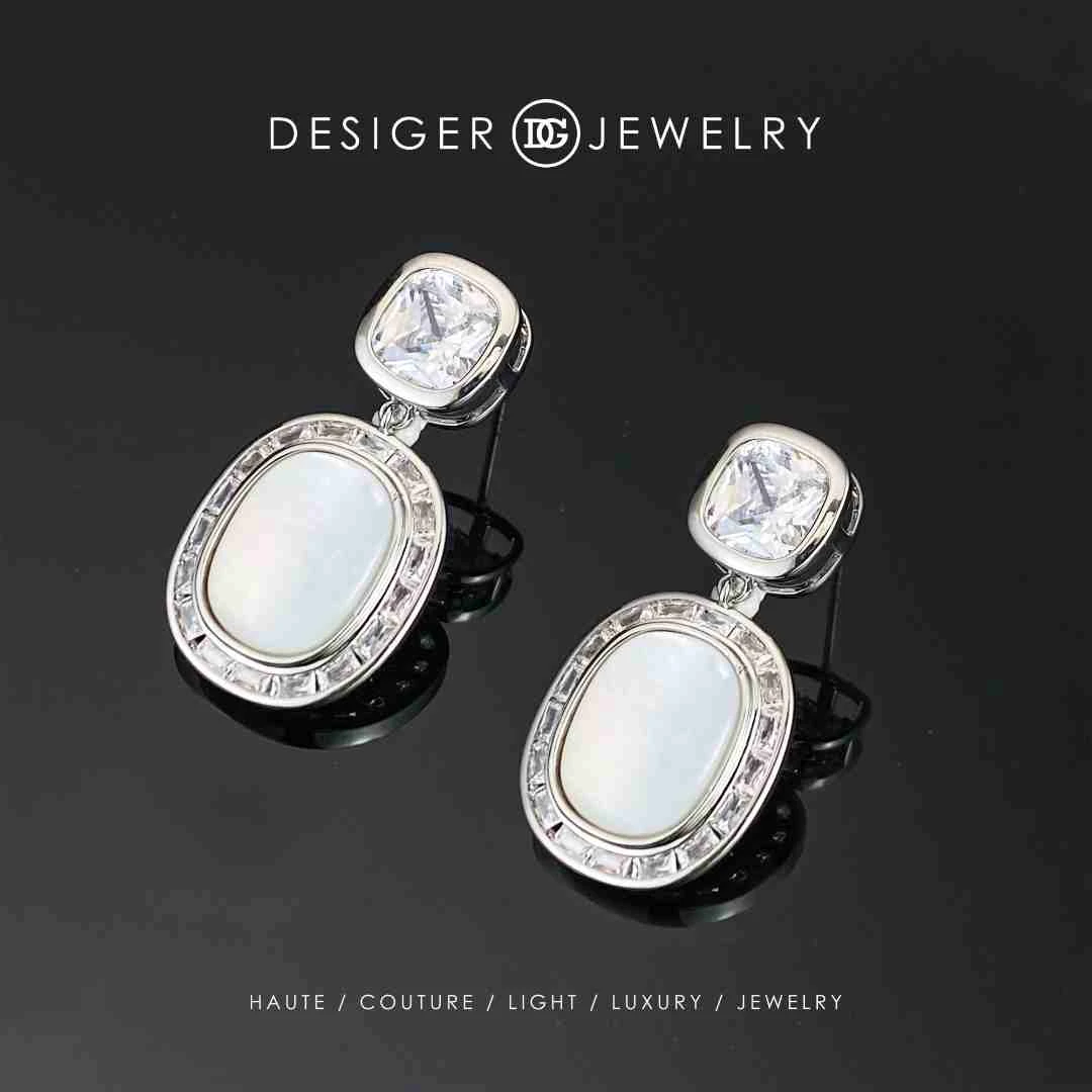 F0288蛋面气质优雅轻奢时尚耳钉