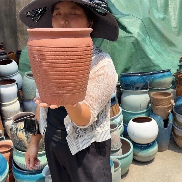 口21高24瑕疵底裂一个盆子去