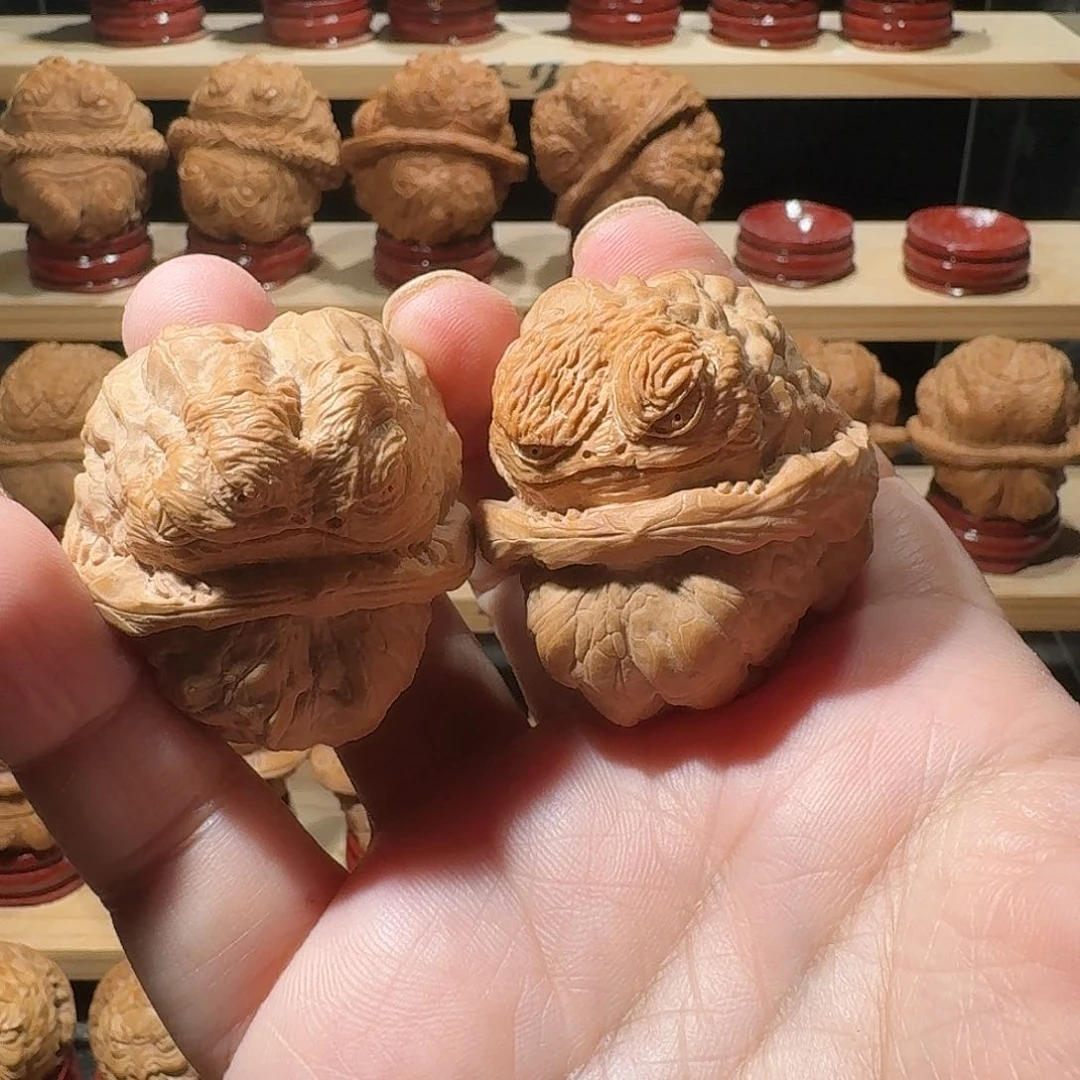 你***的文玩核桃把件0011金蟾99