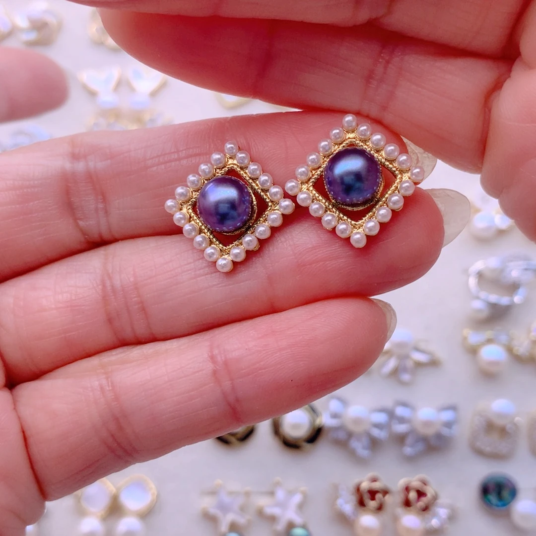 耳饰淡水珍珠合金