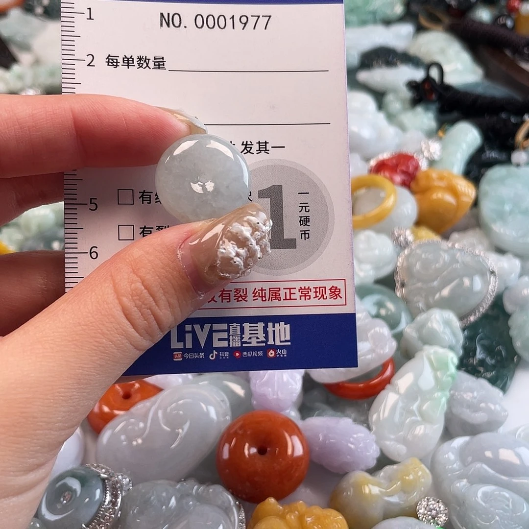 翡翠未镶嵌颈饰1977