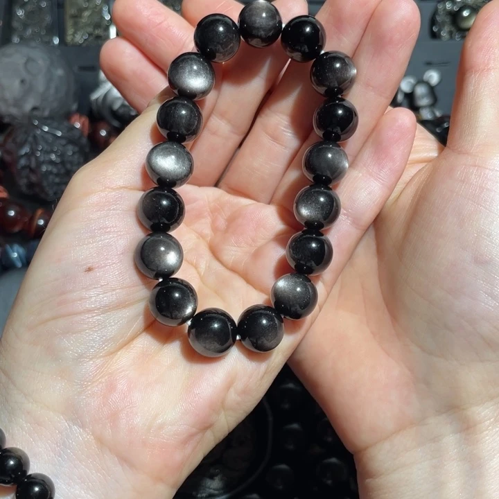 黑曜岩未镶嵌手串Z****-