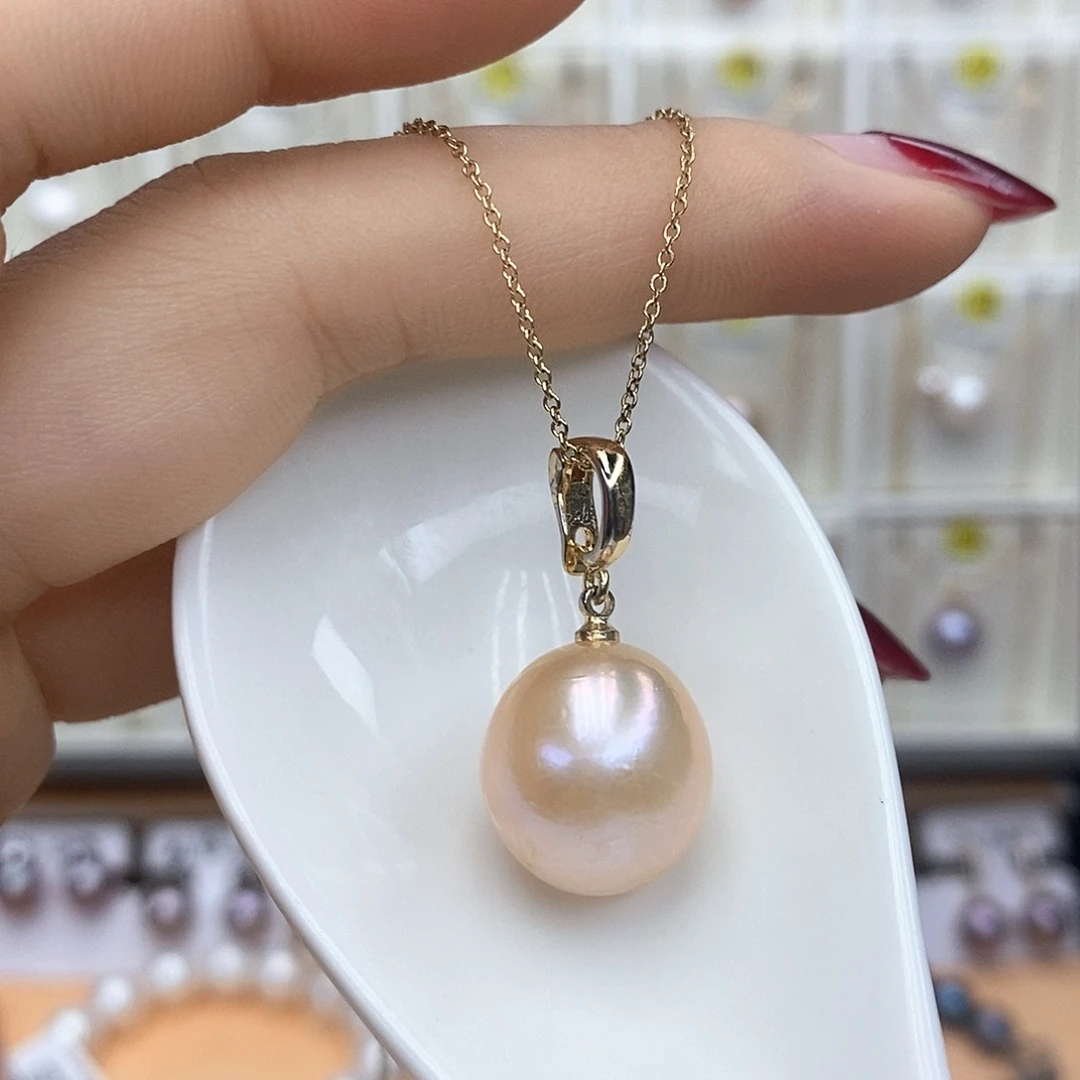 颈饰合金淡水珍珠