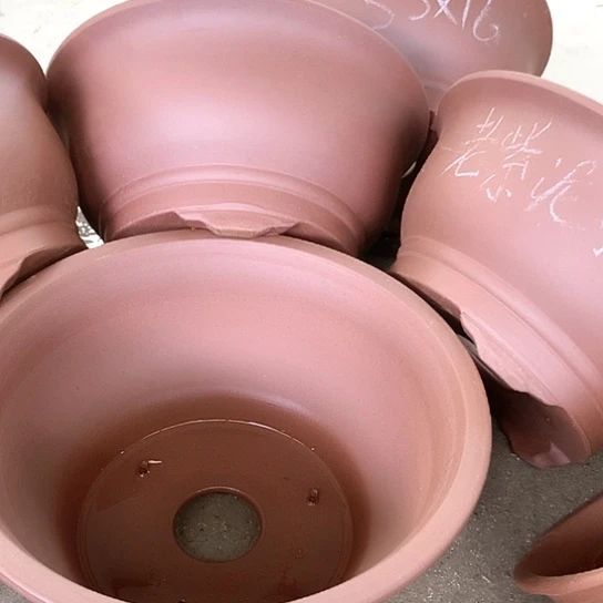 紫砂花盆紫砂处理5个