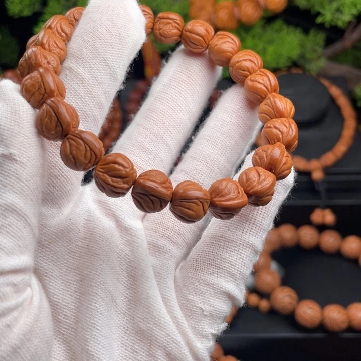 豆***豆吊坠桃核精品单圈