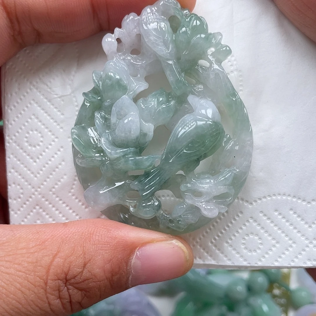 颈饰未镶嵌翡翠翡玉缘翡翠