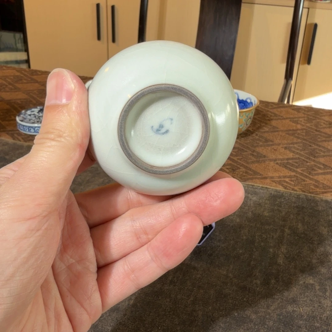 梦*。天予窑汝瓷小禅定杯