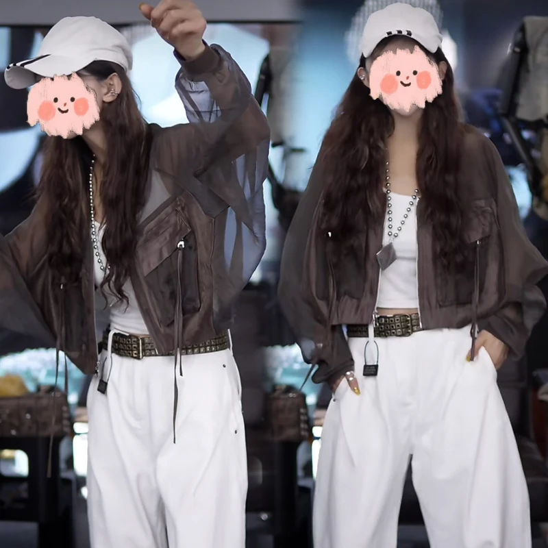 韩系休闲户外防晒衣外套女2025夏季新款小众女装时髦气质透气上衣