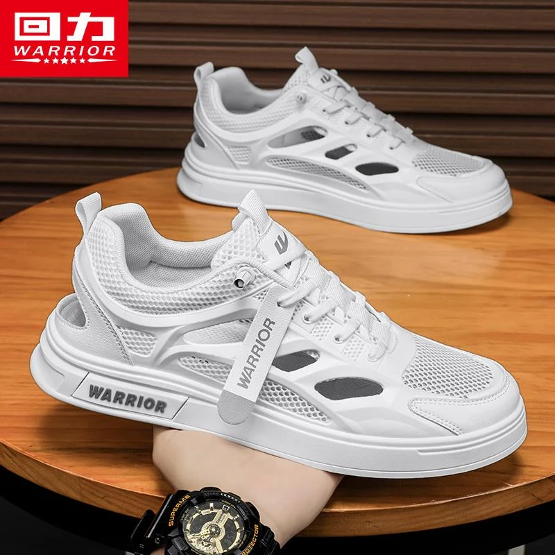 回力男鞋夏季网面镂空网鞋2025新款小白鞋休闲潮鞋子透气薄款凉鞋