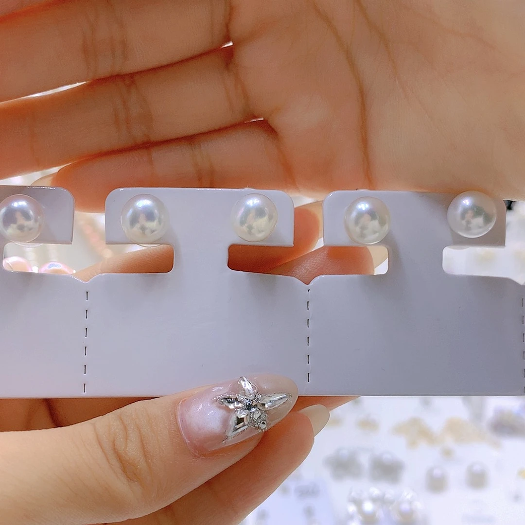 银S925镶嵌耳饰淡水珍珠