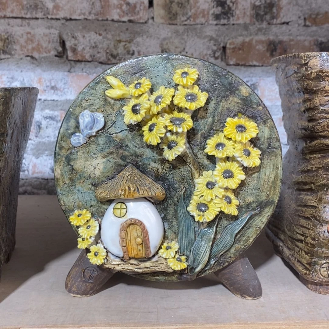 红陶青藤花器多肉花盆