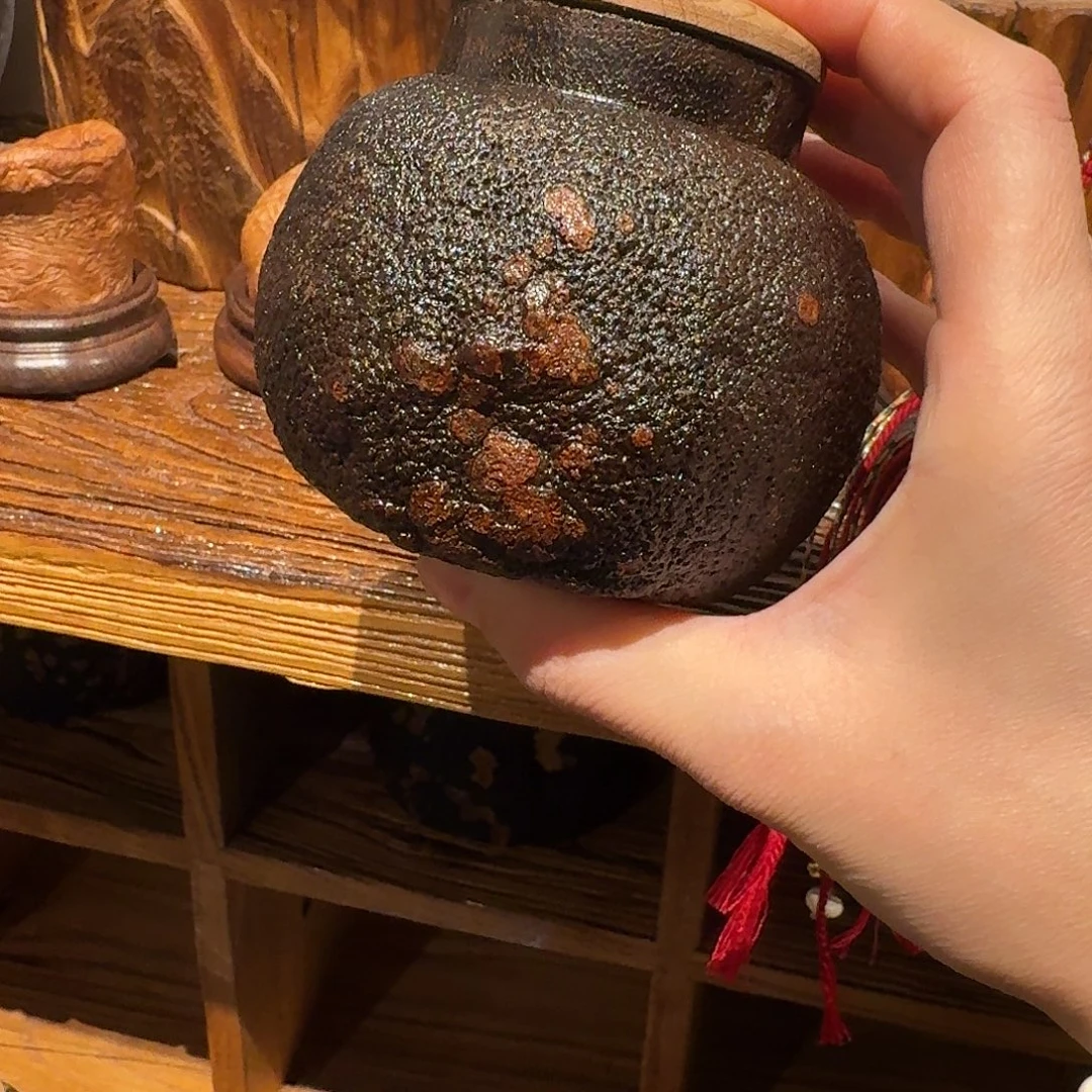 六***六金斑柚子茶叶罐。福利