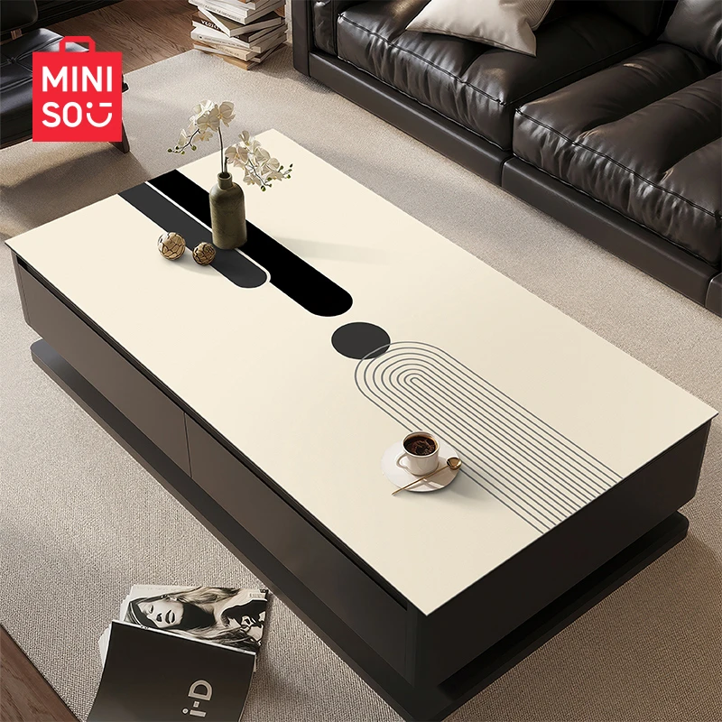 名创优品桌布茶几垫防油防水又防烫高级感简约餐桌垫桌面保护垫子