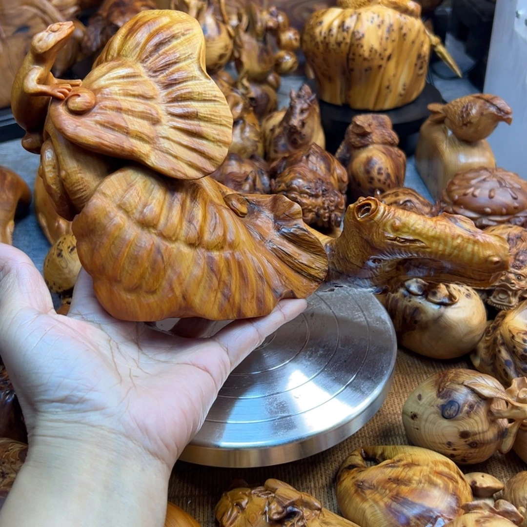 一***人柏木（崖柏）崖柏陈化老料手把件