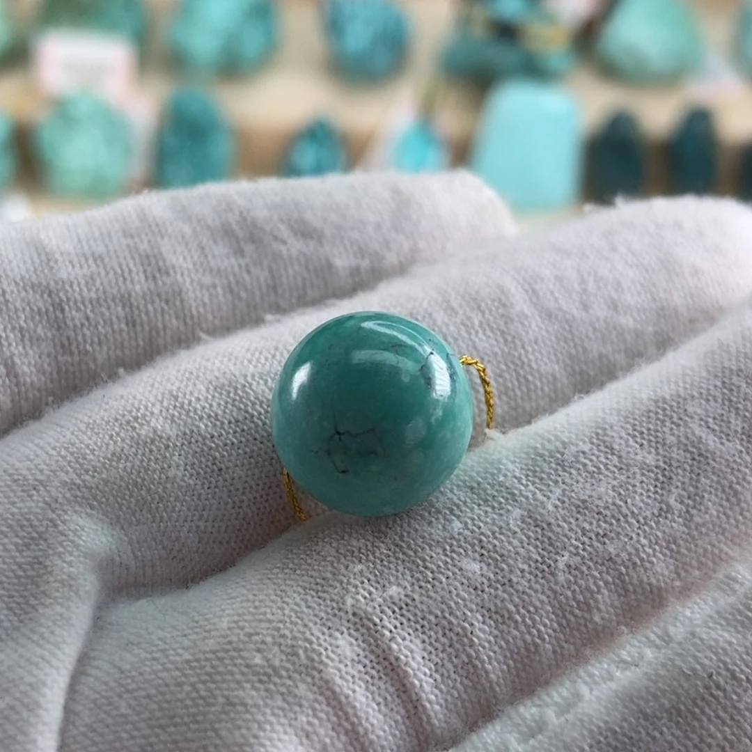 绿松石珠宝奇石未镶嵌开*