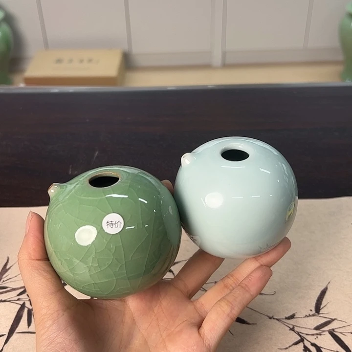 龙泉云间青瓷小米茶器