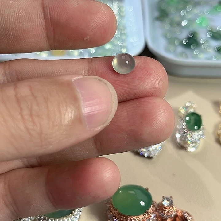 翡翠裸石缅料A货翡翠