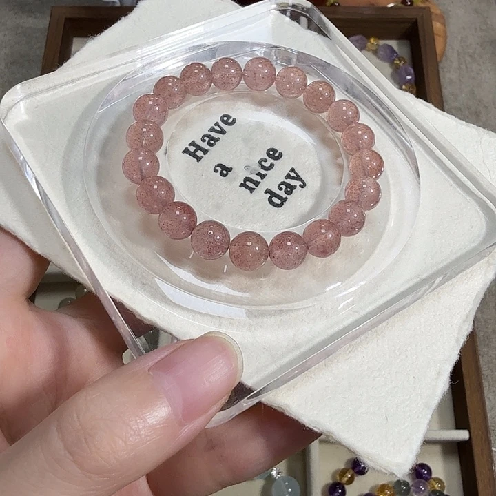 未镶嵌手链水晶草莓晶手串