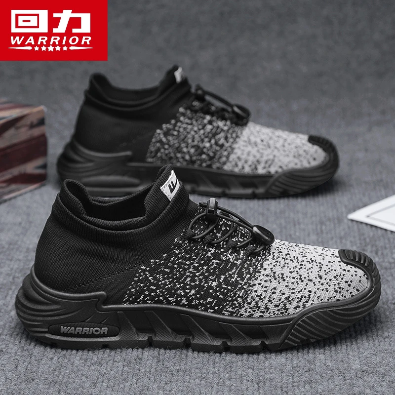 回力男鞋2025新款夏季透气飞织网鞋男款跑步休闲运动软底潮鞋百搭