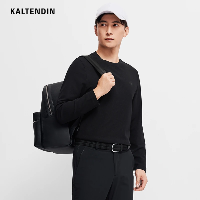 【商场同款新品】卡尔丹顿男士春夏休闲圆领亲肤长袖T恤KFCS10501RA