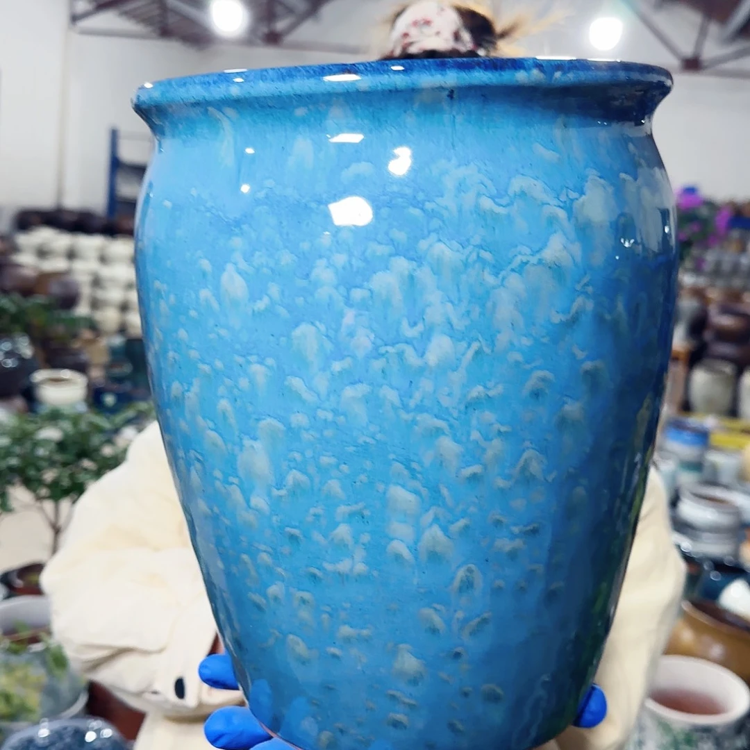 紫砂花盆高25口20
