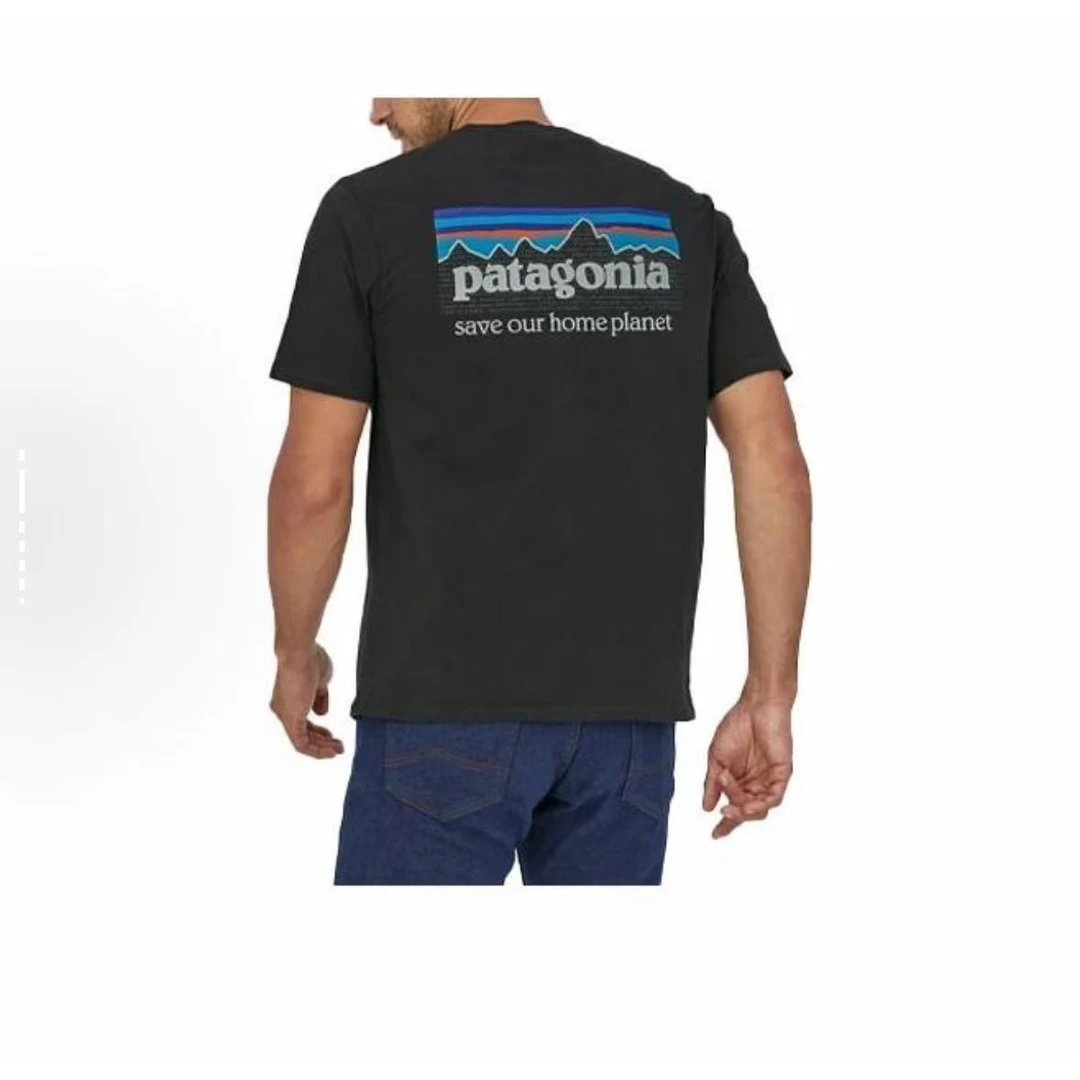 patagonia巴塔哥尼亚美式复古字母款 印花圆领短袖 男女款