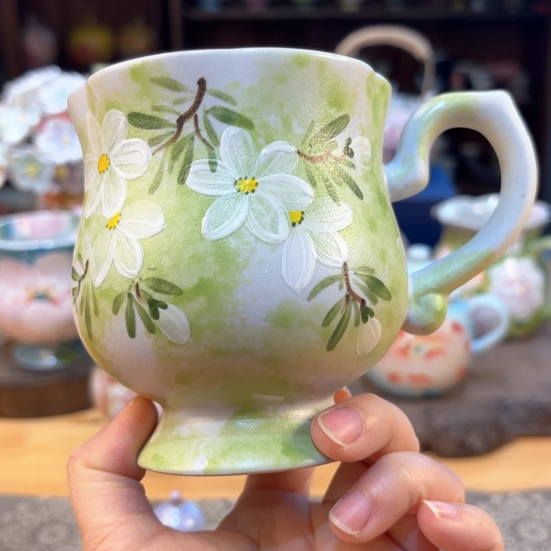 景德镇手绘高温釉下彩陶瓷茶具