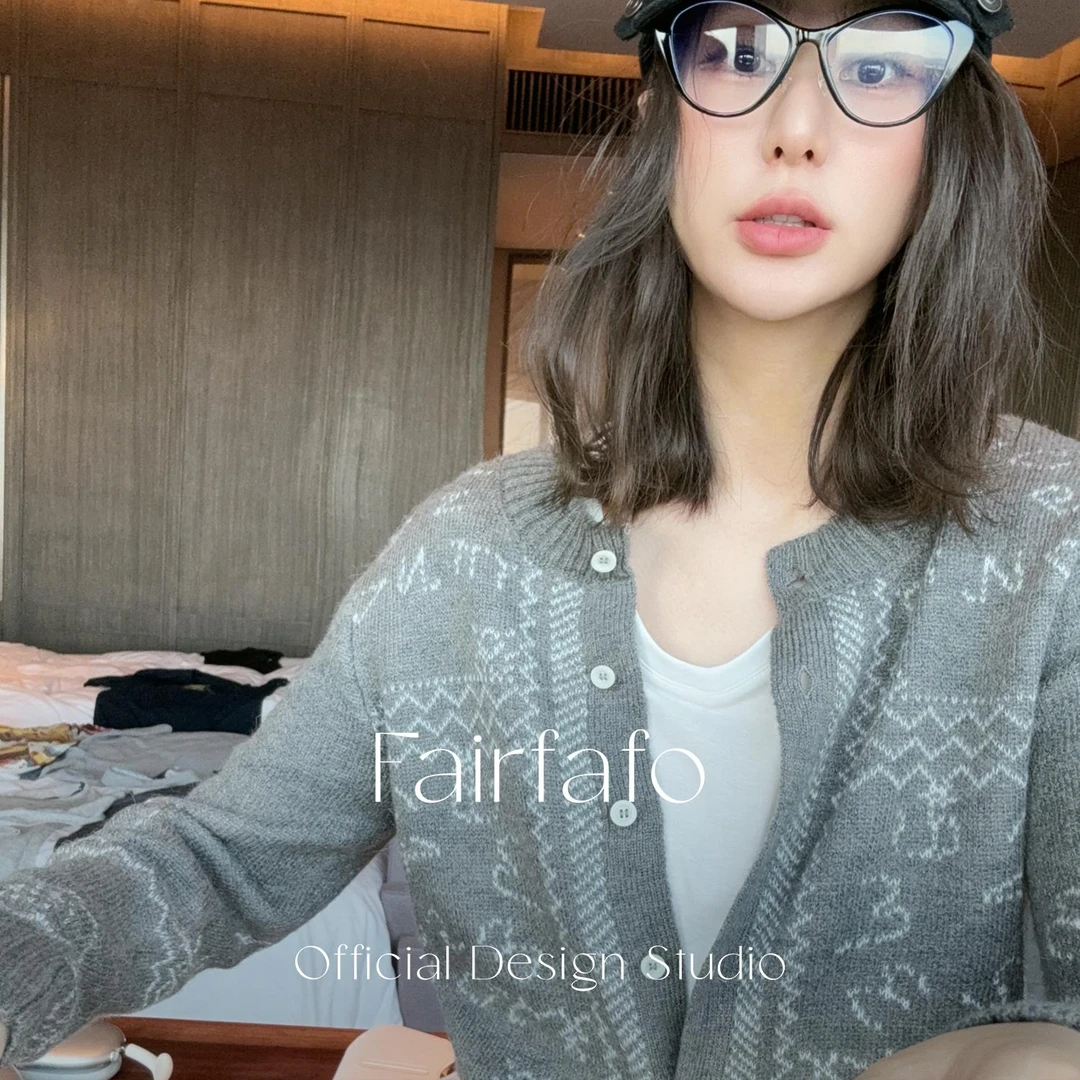 【提花毛衣开衫】MYBL57178 绵羊毛秋季新款舒适气质时尚百搭毛衣