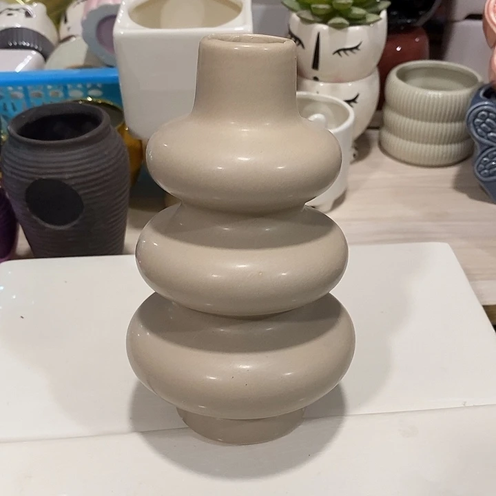 摆件水培陶盆无孔 微瑕介意勿拍