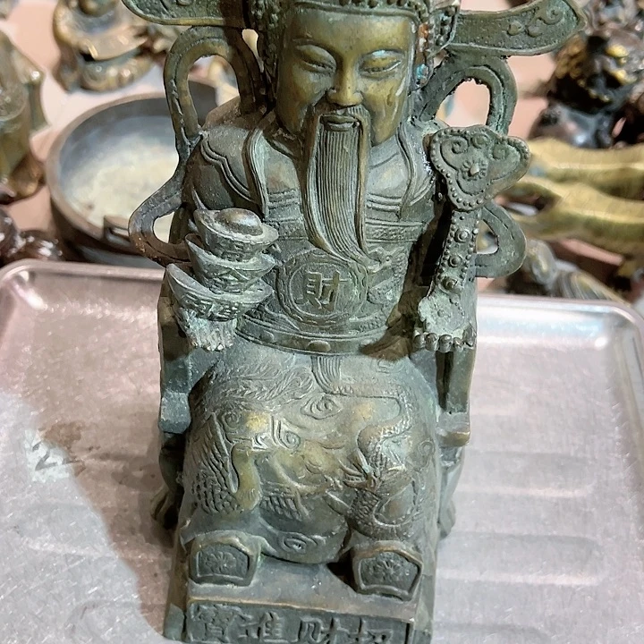 唐**爷黄铜摆件工艺品，