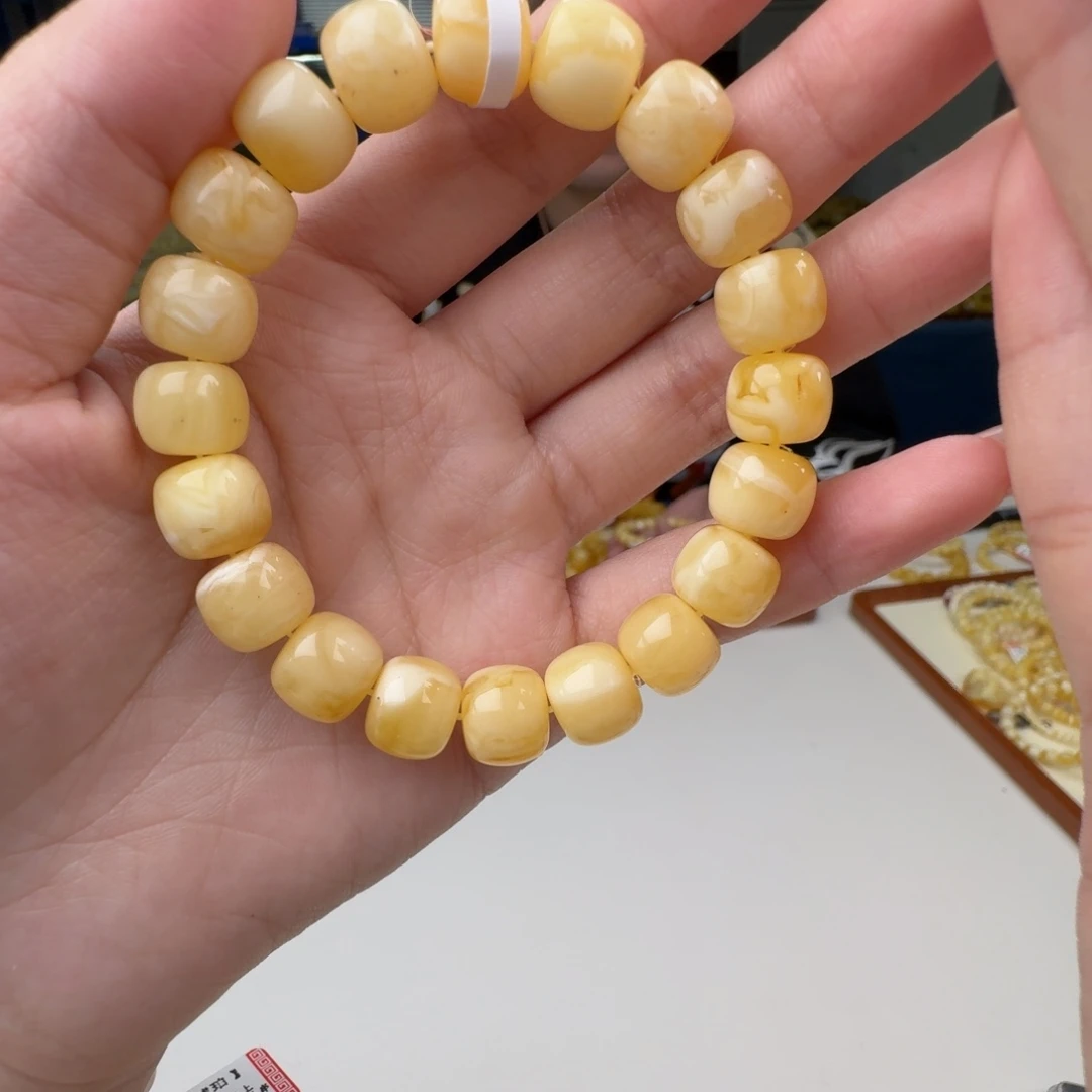 琥珀未镶嵌手链蜜蜡手串